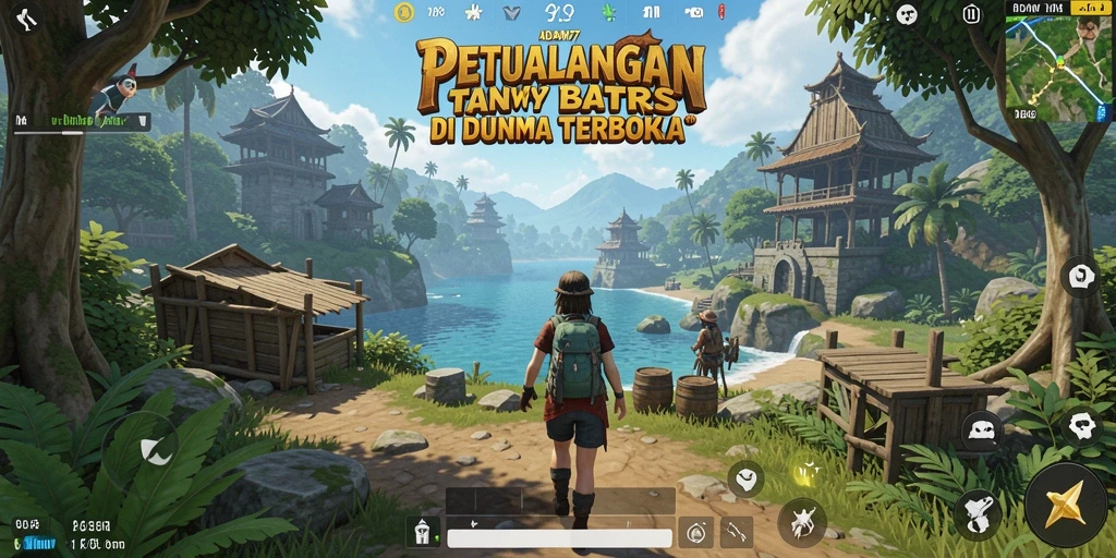 Tampilan gameplay <strong>ADAM77</strong> yang menakjubkan dalam dunia terbuka.