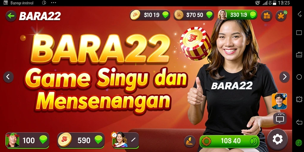 Screenshot menunjukkan pengalaman bermain Bingo yang seru di BARA22.