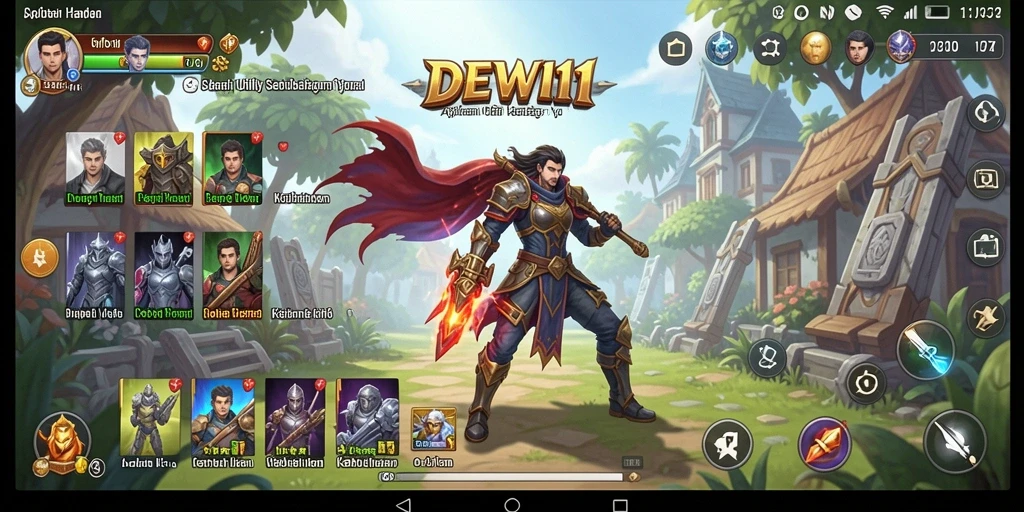Screenshot DEWI11 yang menampilkan antarmuka pengguna yang bersih dan fungsional.