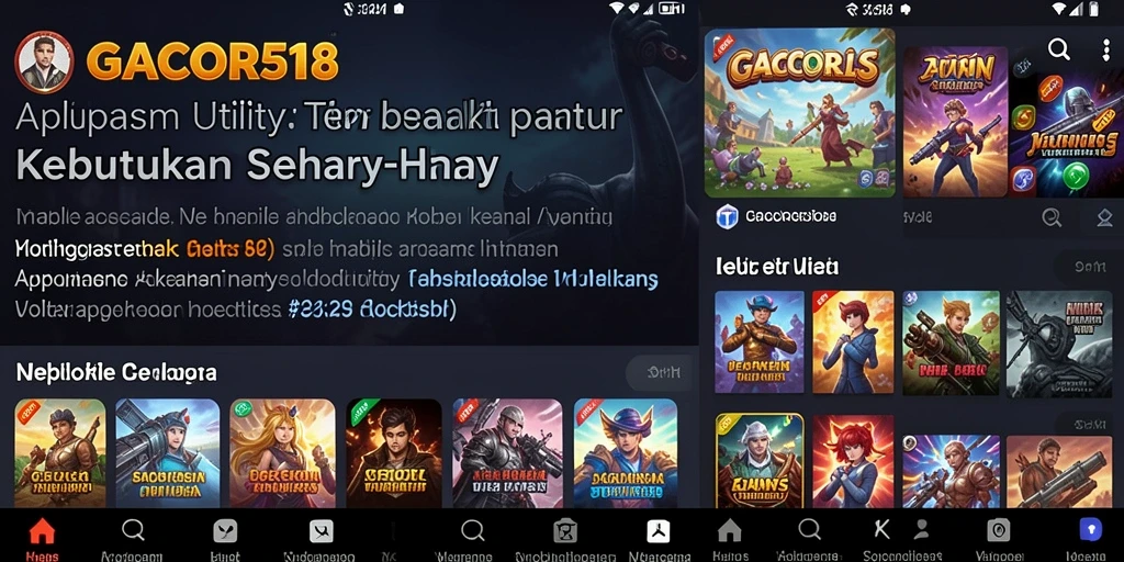 Tampilan utama GACOR518 yang menampilkan fitur Utility terbaru.