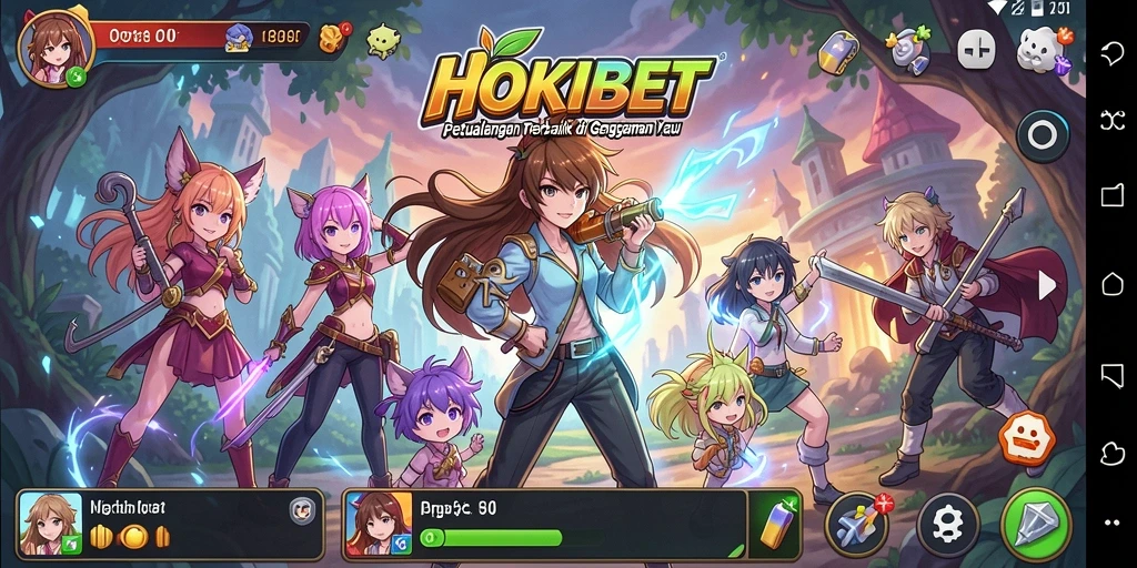 Tampilan gameplay HOKIBET yang menakjubkan dan penuh warna.