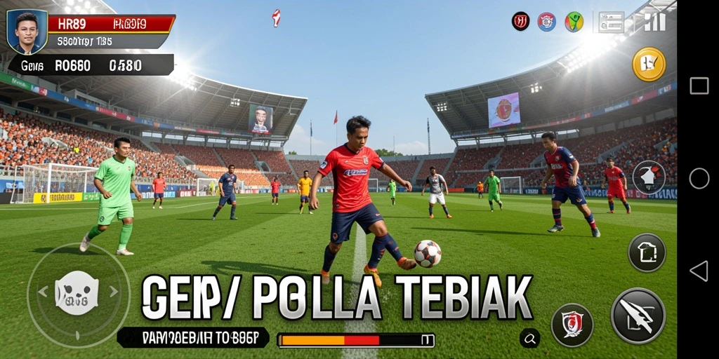 Gameplay menarik HR89 dengan aksi sepak bola mendebarkan.