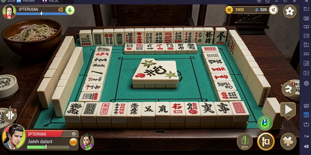 Tampilan menarik dari gameplay Mahjong di JPTERUS66.