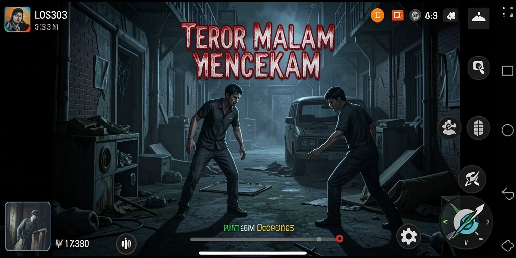 Screenshot menampilkan momen menyeramkan dalam gameplay LOS303.