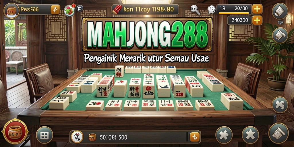 Tampilan gameplay MAHJONG288 yang seru dan penuh warna.