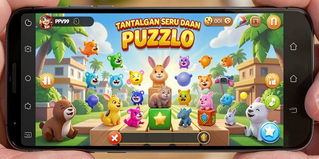 Tampilan menarik dari gameplay PPV99 saat menyelesaikan puzzle.
