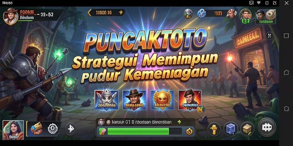 Tampilan menarik dari gameplay PUNCAKTOTO yang penuh strategi.