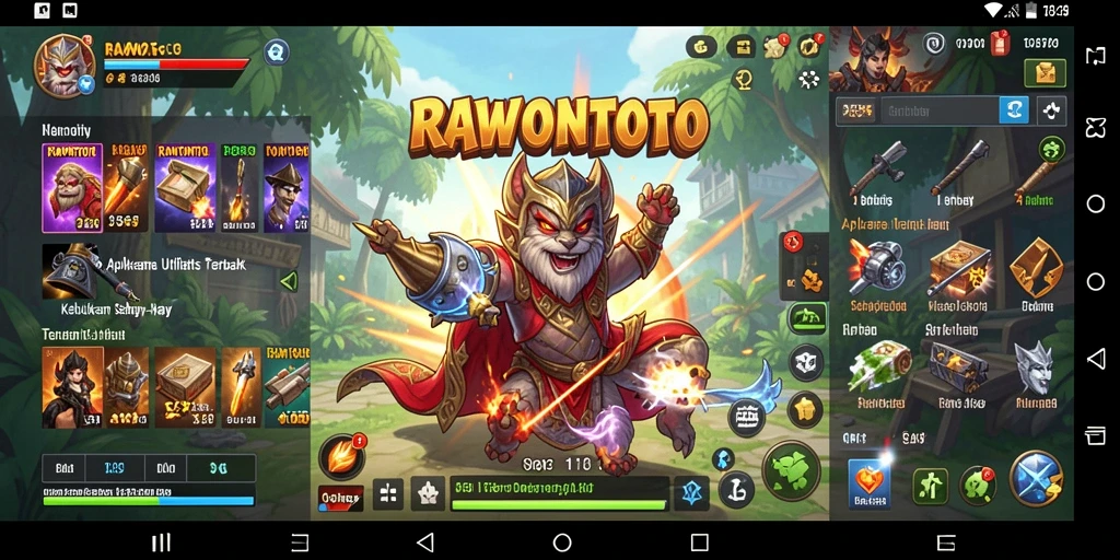Tampilan antarmuka RAWONTOTO yang sederhana dan fungsional.