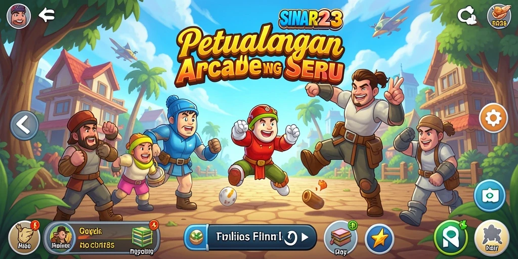 Tampilan gameplay seru dari SINAR123 yang penuh warna.
