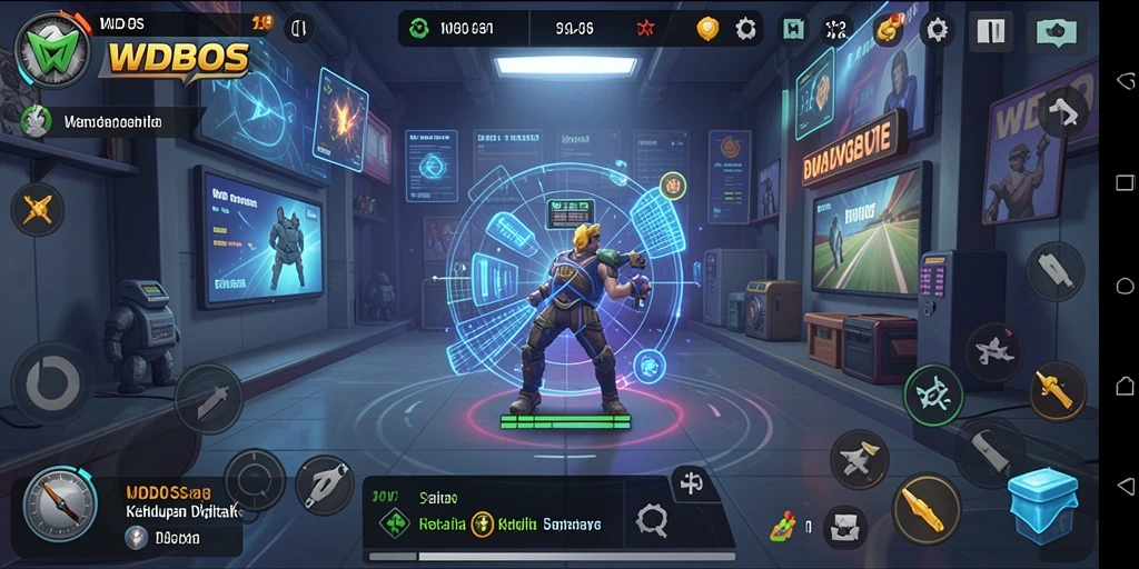Tampilan gameplay yang menarik dalam WDBOS menunjukkan interaksi karakter.